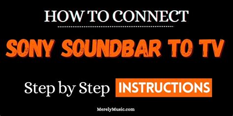 how to connect sony soundbar to tv
