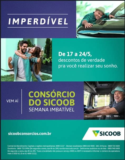 Acdbs Informe Publicitário Consórcio Do Sicoob Semana Imbatível De