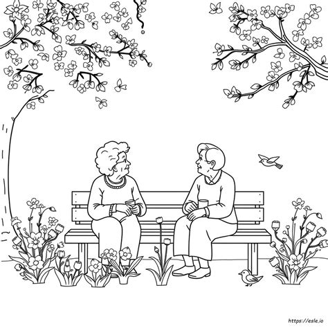printable coloring pages  seniors  dementia