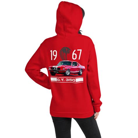 1967 Shelby Gt350 Mustang Fastback Collector Car T Unisex Hoodie Racing Roots