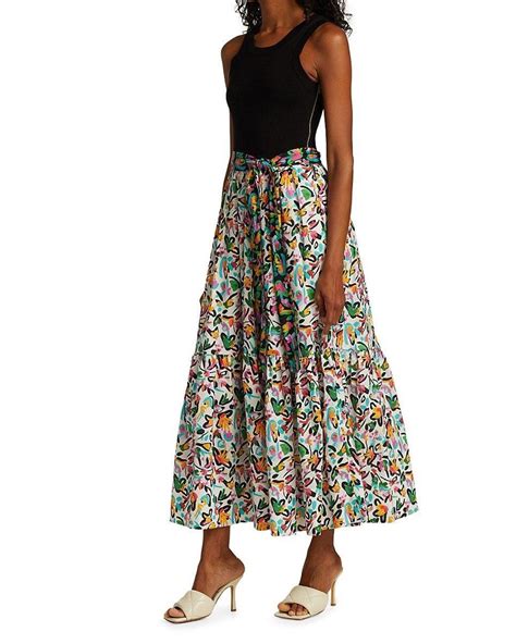 Tanya Taylor Genevieve Floral Print Dress Lyst