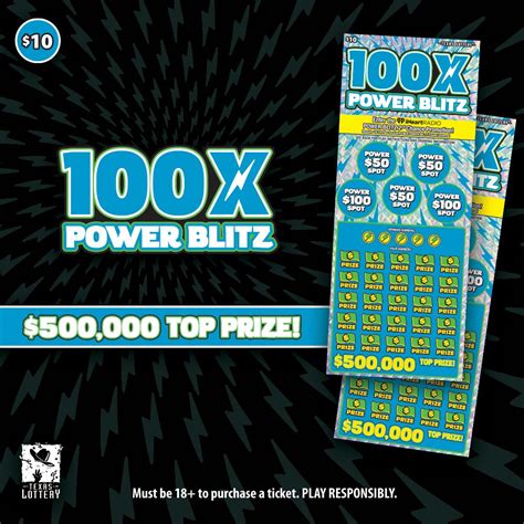 Texas Lottery Commission On Linkedin 100x Power Blitz Is The Newest