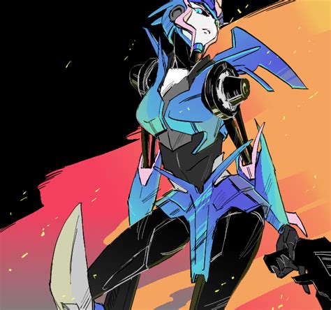 The Big Imageboard Tbib 1girl Arcee Autobot Blue Eyes Gun Mecha