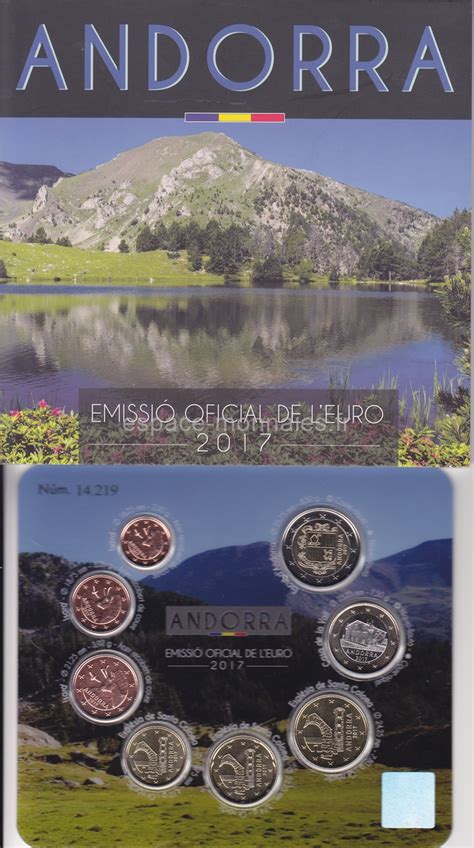 Coffret série 8 pièces euro Andorre 2017 Espace Monnaies