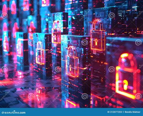 Firewall Fortress Abstract Background Shield Cybersecurity Protection