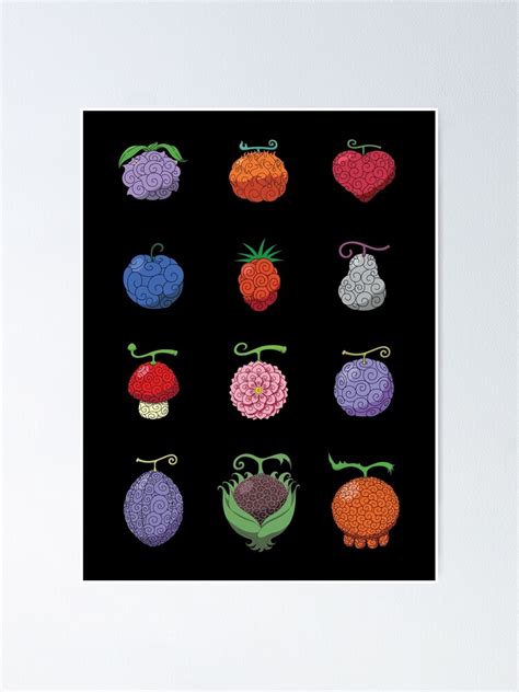 Devil Fruits Anime High Quality Poster For Sale By SimplyNewDesign