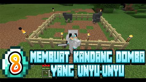 Membuat Kandang Domba Minecraft Survival Indonesia Youtube