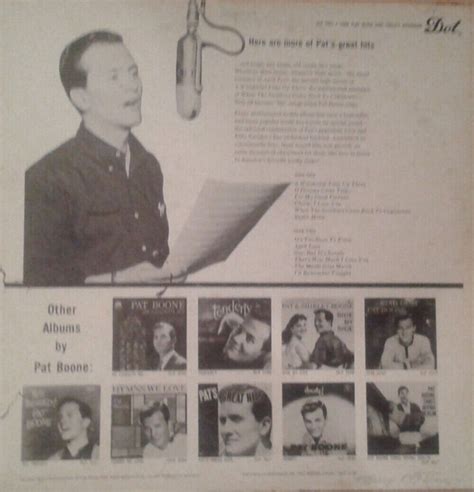 Pat Boone Pat S Great Hits Volume 2 Dot Records Dlp 3261 Lp Comp 698099 Ebay