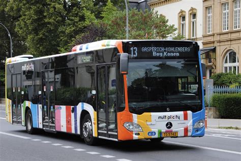 Люксембург Mercedes Benz Citaro C2 hybrid 202 Фото Автобусный