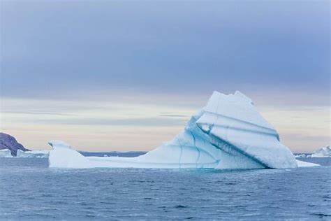 Greetings Card Of Grounded Icebergs Sydkap Scoresbysund