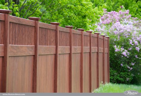 Images Of Illusions PVC Vinyl Wood Grain And Color Fence