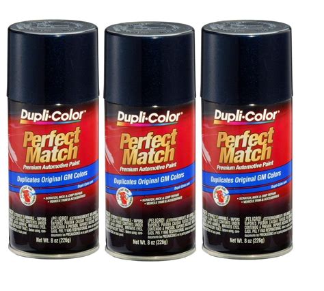 3 Cans Duplicolor Bgm0500 Wa722j For Gm Code 25 Ming Blue Aerosol Spray