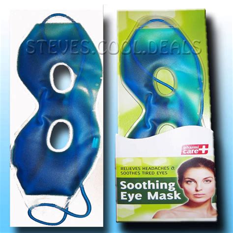 COOLING GEL EYE MASK RELIEVE TIRED PUFFY HOT EYES RELIEF FOR ALLERGY OR ...