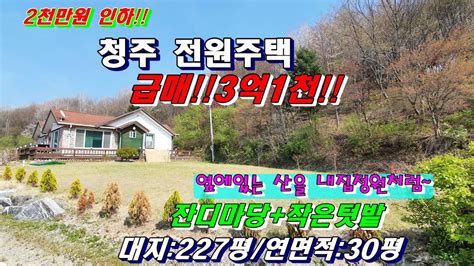 No142 2천인하급매 청주 전원주택 매매 3억1천 Youtube