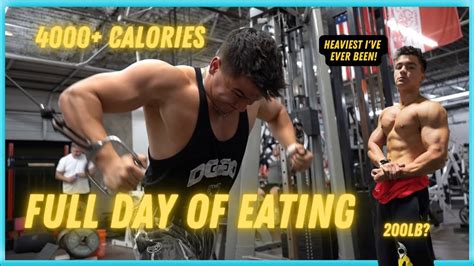 4000 CALORIE FULL DAY OF EATING BigBodySzn EP2 YouTube