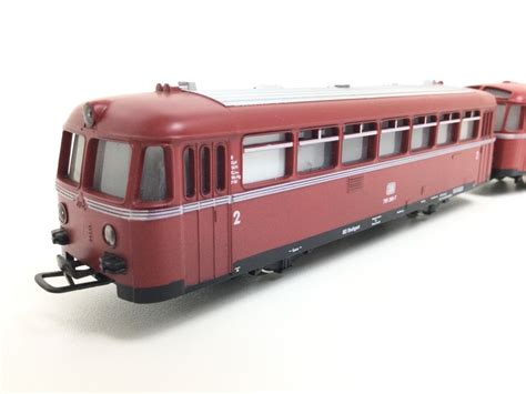 Märklin H0 3016 4018 Motorwagen 2 Schienenbus 795 mit Anhänger