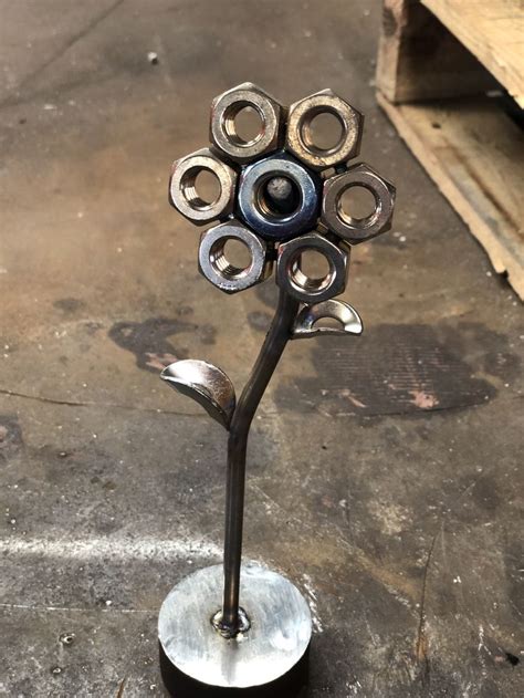 Nut Flower Welding Art Metal Art Scrap Metal Art