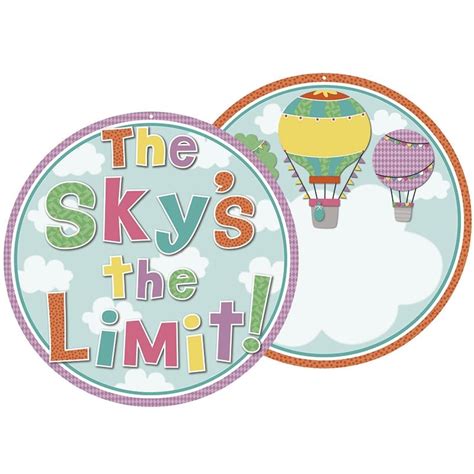 Up And Away Hot Air Balloon Classroom Decorations CD