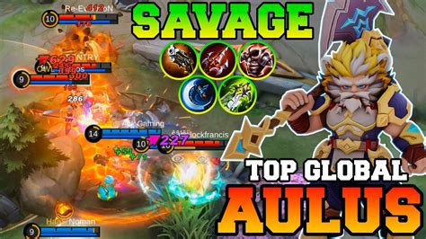 Aulus Savage With Damage Mobile Legends Aulus Best Build