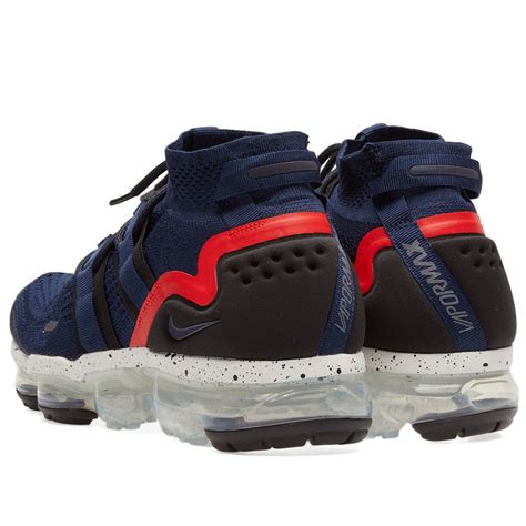 Nike Air Vapormax Flyknit Utility College Navy Black And Red End Ar