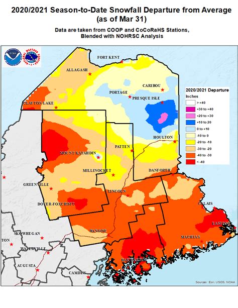 Monthly and Seasonal Snow Maps