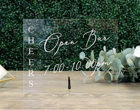 Open Bar Sign | 1801 & Co.