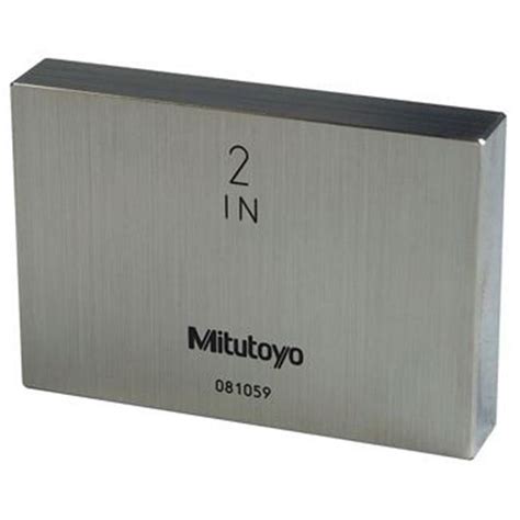 Mitutoyo In Rectangular Steel Asme Grade Gage Block Walmart