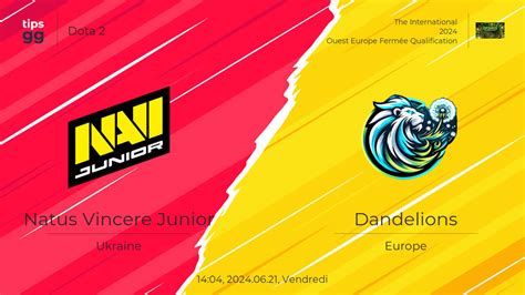 Natus Vincere Junior contre Dandelions le 2024 06 21 à l The