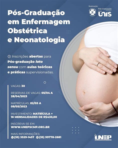 Inscrições Abertas Para Pós Graduação Em Enfermagem Obstétrica E