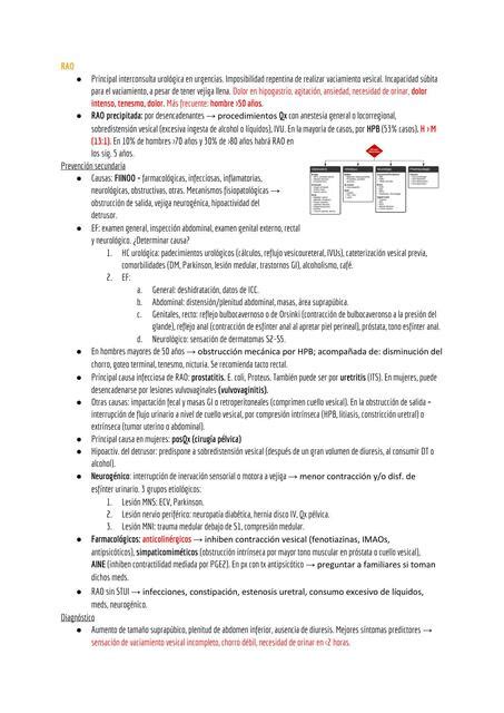 Retención aguda de orina resumen IOVANNY CRUZ OJEDA uDocz