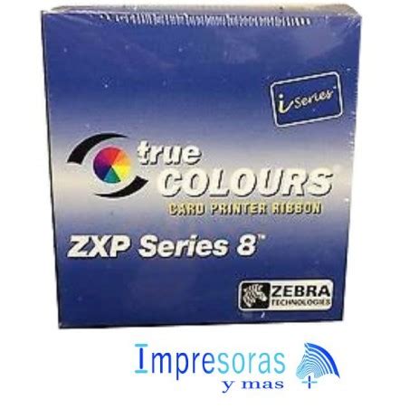 CINTA RIBBON ZEBRA PARA IMPRESORA ZXP8 ZXP9 TRUE COLORS COLOR YMCK