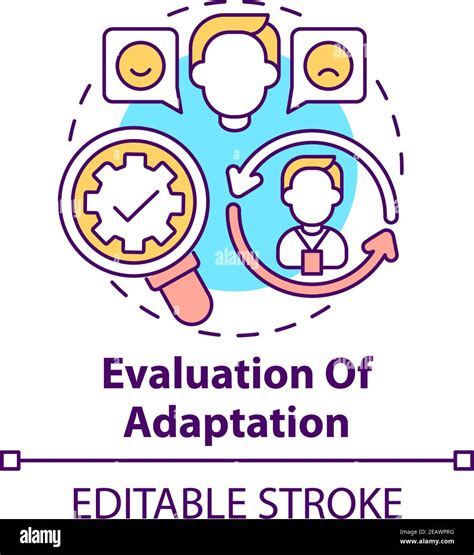 Icono De Evaluaci N Del Concepto De Adaptaci N Imagen Vector De Stock