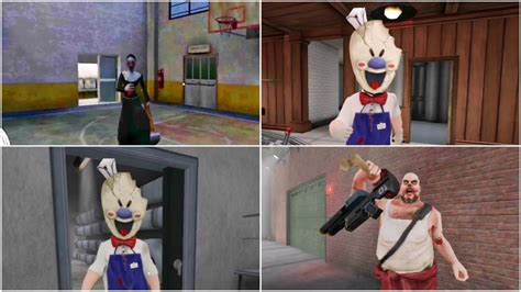 Jumpscare Battle Evil Nun Vs Ice Scream 6 Vs Ice Scream 7 Fanmade