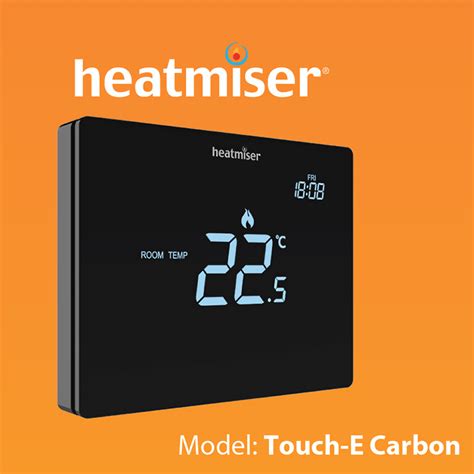 Heatmiser Touch E Carbon Thermostat User Manual