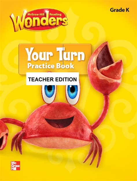 Sách Mcgraw Hill Reading Wonders Grade K Your Turn Practice Book Teacher Edition 2014