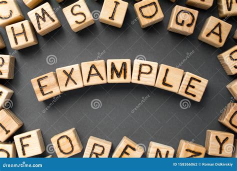 Word example stock photo. Image of written, concept - 158366062