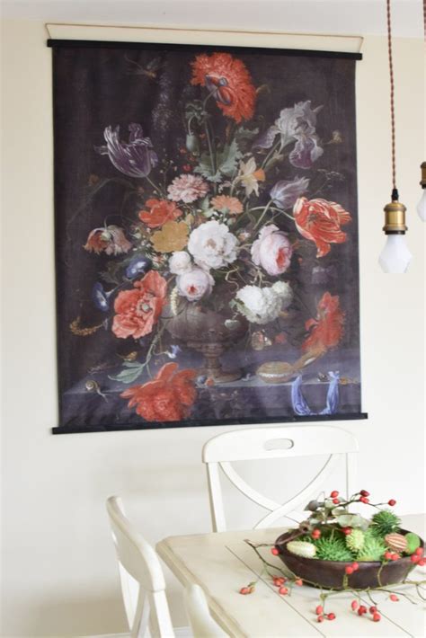 Samt Wandbild Blumen Bouquet Mrs Greenery