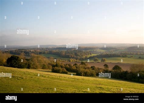 View Over Surrey Hills From Newlands Corner Stock Photo Alamy