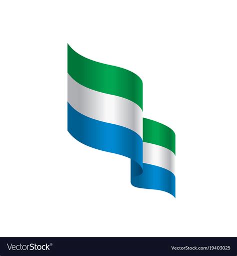 Sierra Leone Flag Royalty Free Vector Image Vectorstock