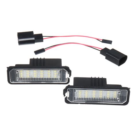 2x LED Number License Plate Light Lamp For VW GOLF MK4 MK5 MK6 MK7 Seat