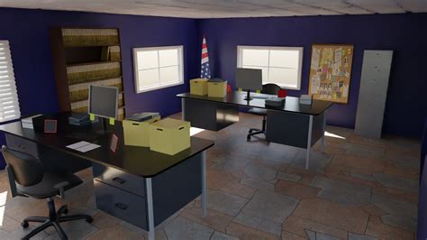 3D Police Station Interior Model - TurboSquid 2158036