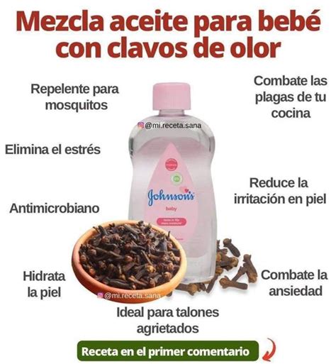 Mezcla Aceite Para Bebe Y Clavos De Olor Y Luego De Segundos No