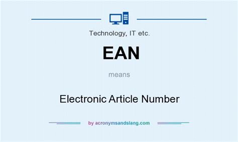 EAN - Electronic Article Number in Technology, IT etc. by ...