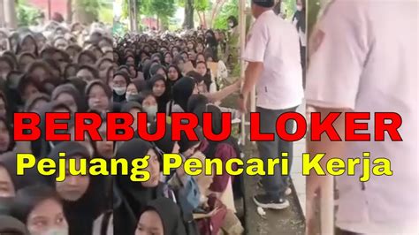 Pencari Kerja Berjuang Untuk Melamar Lowongan Pekerjaan L Berita