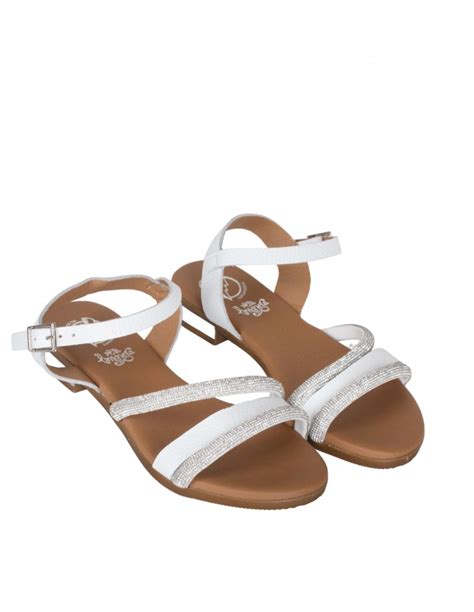 Sandalias Tiras Cruzadas Planas Beige PERA LIMONERA