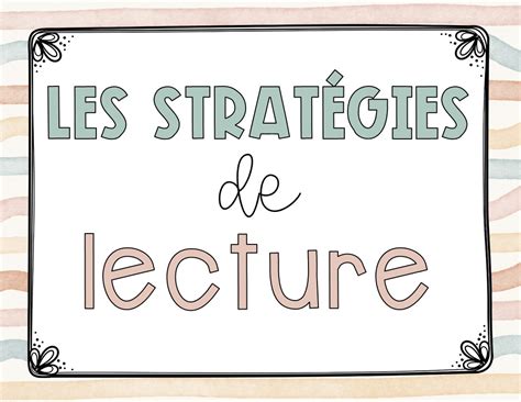 Strat Gies De Lectures Affiches