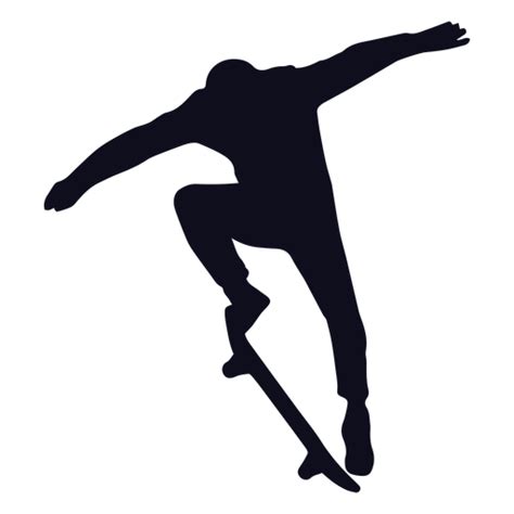 Male Skating Jump Silhouette Transparent Png Svg Vector File