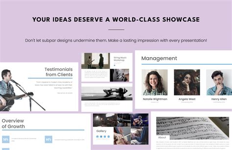 Music Event Presentation Template In Google Slides Apple Keynote