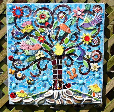 Soldtree Of Life Mosaic Large Mosaic Art Tree Of Life Decor Etsy