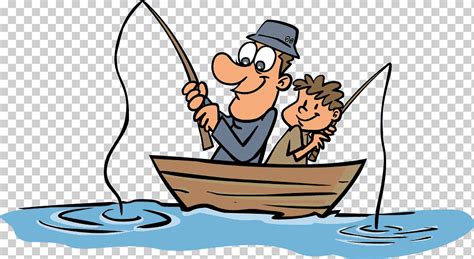 Ilustración de pesca de hombre y niño hijo de pesca del día del padre